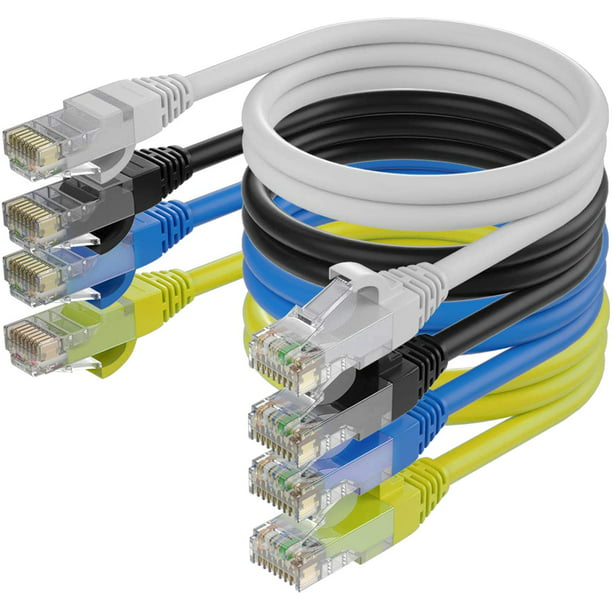 Ultra Spec Cables Pack of 2 Blue 2FT Cat6 Ethernet Network Cable LAN Internet Patch Cord RJ45 Gigabit 